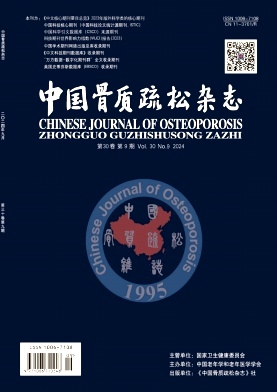 中国骨质疏松杂志封面